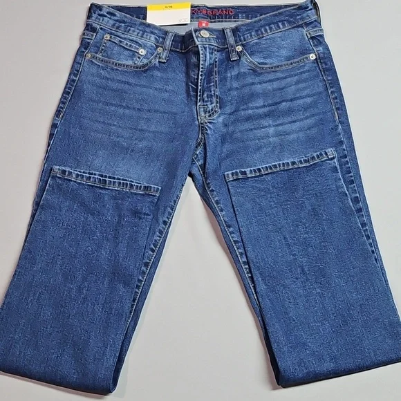Lucky Brand Mid Rise Straight Blue Jeans 6/28 .NWT - Picture 2 of 4